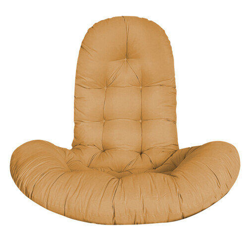 Panier suspendu en forme d'œuf, coussin de chaise, hamac-Brun
