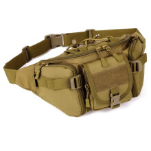 Durable Nylon Waist Pack, Water-resistant Multipurpose Pockets Tactical Fanny Bag for Men Women, Adjustable Straps Comfortable Carry for Outdoor Activ