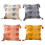 Housse de coussin carrée à pompons décoratifs style-Orange 3