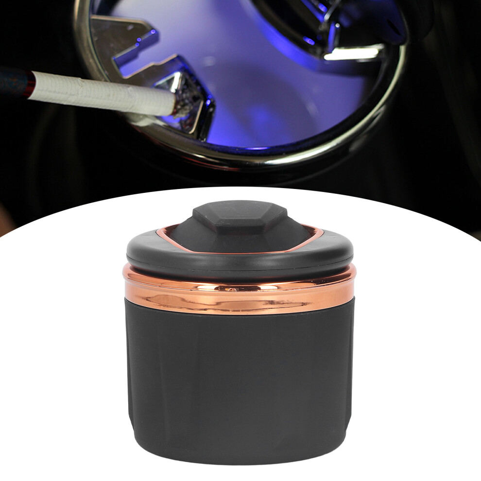 Portable Smokeless Car Ashtray With Lid, Detachable Auto Ashtray With Led Multifunction Smell Proof Ashtray Mini Car Trash Can Windproof Blue/Light 9169997265944