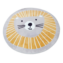 Dessin animé Lion tapis pour enfants bébé rond pour jouer tapis