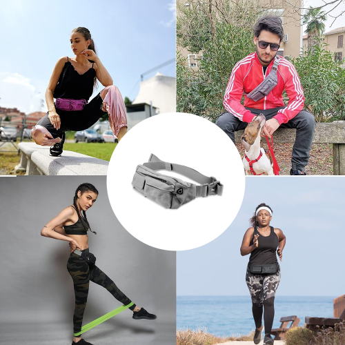 Τσάντα μέσης Crossbody, μοντέρνες αδιάβροχες τσάντες μέσης με ελαφρύ μαλακό νάιλον 2