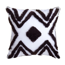 Oreiller lombaire touffeté moderne, housse de coussin-1