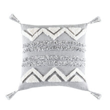 Housse de coussin décorative bohème 45,7 x 45,7 cm, carrée,-2