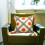 Oreiller touffeté gris orange pour étui avec pompon, coussin-2 3