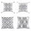 Housse de coussin décorative style Boho, carrée, douce,-3 2