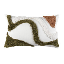 Housse de coussin décorative Boho, oreiller touffeté-30*50-1