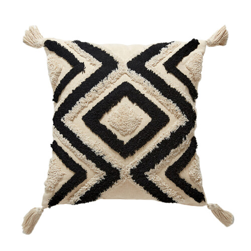 Housse de coussin de Style nordique, style Boho, touffeté en-2