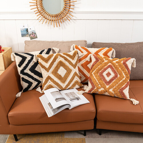 Housse de coussin de Style nordique, style Boho, touffeté en-2 2