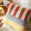 Oreiller Boho à pompons nordiques, pour étui, coussin rayé-Rouge 6