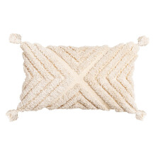 Housse de coussin touffetée, Style Pastoral-Losange -30*50cm