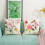 Coussin classique en lin pour étui, coussin brodé de fleurs-UN 3