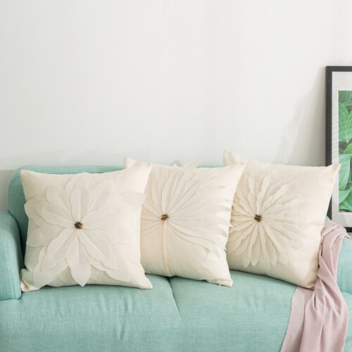 Housse de coussin décorative en lin de Style nordique, pour-UN 2