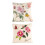Coussin classique en lin pour étui, coussin brodé de fleurs-UN 2