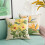 Housse de coussin brodée de fleurs, housse de coussin-Jonquille 3