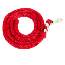 Hochfeste Pferdepferderiemenschnur 2,01 m Rot mit Karabiner für Training & tägliche Zugübungen