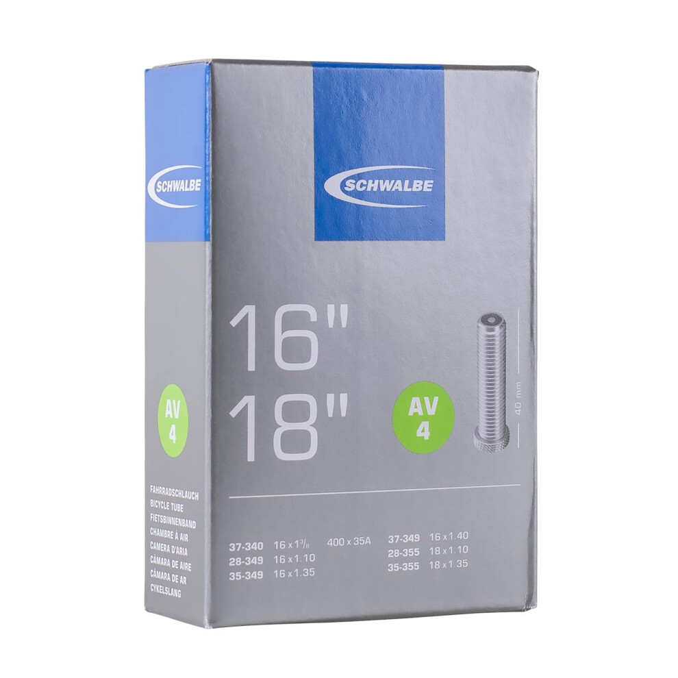 Schwalbe Av4 16 X 1 18 135 Inch Inner Tube With Schrader Valve