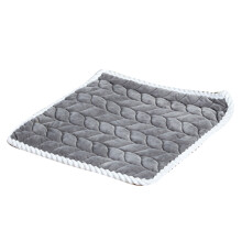 Vierkante stoel voor zitkussen Pluche bilmat-45x45cm Lichtgrijs