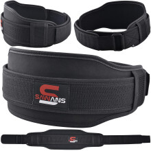 Weight Lifting Belt Gym Fitness Training Double Strength Neoprene 5.5 Inch Bodybuilding Workout Belt Men Women Support Powerlifting Squats Deadlifts
