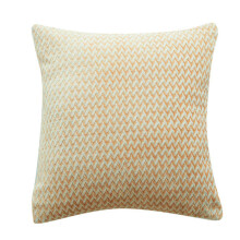 Cotton Linen Pillowcase Sofa Cushion Lumbar-Milk tea color