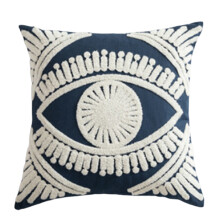 Bohemian Woven Thow Pillow for Case Tribal Abstract Big Eye-B
