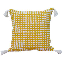 Nordic Style Boho Embroidered-Pineapple grid tassel (45*45cm)