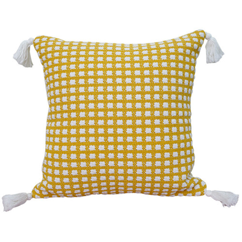 Nordic Style Boho Embroidered-Pineapple grid tassel (45*45cm)