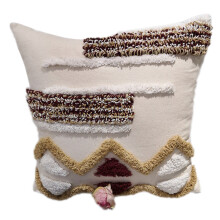 Nordic Throw Pillow Cover Tribal Bohemian Tufted-Pillowcase 2