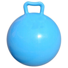 Multifunctional Adult Size Hopper Ball, Promotes Coordination Core Stability, Durable Non-slip Handle For Indoor Outdoor Play, Not Inflated Upon Shipp