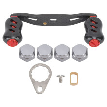 Fishing Reel Handle Carbon Fiber Comfortable Anti Skid Grip Upgrade Standard Handle For Baitcasting Trolling Reels Left Right Compatible With Shimano