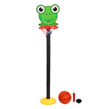 Adjustable Height Basketball Hoop For Kids, Versatile Basketball Hoop With Frog Cartoon Design Suitable For Outdoor Indoor Use, Helps Develop Motor Sk
