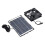 Portable Solar Charger Panel, Waterproof High Conversion Efficiency Polysilicon 6W 12V Solar Panel with DC5521 Output USB Regulator for Outdoor 1