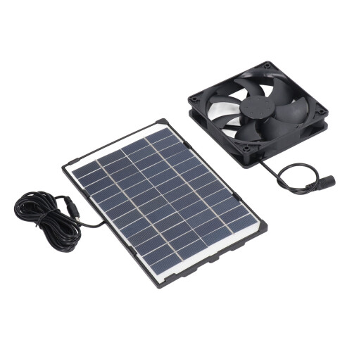 Portable Solar Charger Panel, Waterproof High Conversion Efficiency Polysilicon 6W 12V Solar Panel with DC5521 Output USB Regulator for Outdoor