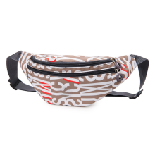 Faux-Leather Material Versatile Usage Convertible Waist Pack With Adjustable Strap And Water Resistant Nylon For Running Shopping Fitness Travel Yoga