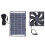 Portable Solar Charger Panel, Waterproof High Conversion Efficiency Polysilicon 6W 12V Solar Panel with DC5521 Output USB Regulator for Outdoor 2