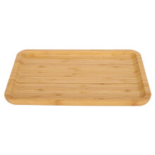 Accessorio ecologico, organizza piccoli oggetti, vassoio decorativo con materiale naturale e sostenibile, vassoio da toeletta in bambù con bambù