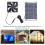 Portable Solar Charger Panel, Waterproof High Conversion Efficiency Polysilicon 6W 12V Solar Panel with DC5521 Output USB Regulator for Outdoor 8