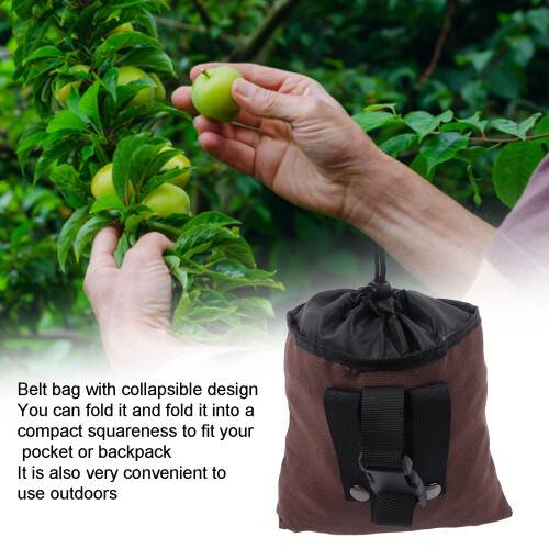 Hiking Pouch Featuring Oxford Cloth Build, Applicable Scenes Include Foraging and Fruit Picking, Great Durability and Reliability with Foldable 2
