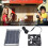 Portable Solar Charger Panel, Waterproof High Conversion Efficiency Polysilicon 6W 12V Solar Panel with DC5521 Output USB Regulator for Outdoor 5