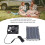 Portable Solar Charger Panel, Waterproof High Conversion Efficiency Polysilicon 6W 12V Solar Panel with DC5521 Output USB Regulator for Outdoor 7