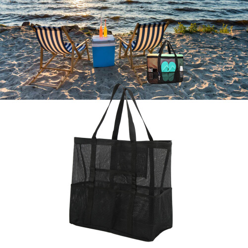 Τσάντα Beach Essentials Tote - Ανθεκτική και φορητή τσάντα από πλέγμα με πολλαπλές τσέπες, 1