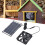 Portable Solar Charger Panel, Waterproof High Conversion Efficiency Polysilicon 6W 12V Solar Panel with DC5521 Output USB Regulator for Outdoor 4