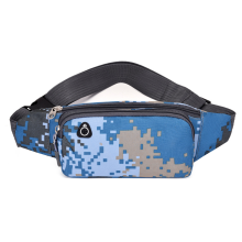 Waist Bag, Waterproof Adjustable Belt with Headphone Hole, Stylish Waist Pack for Travel, Sports, Running, and Hiking, Featuring Multi-Compartment Des