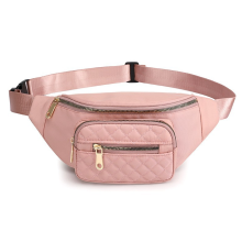 Bolsa transversal moderna em nylon impermeável para uso diário, ideal para viagens e corridas (design acolchoado)
