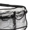 Bolsa de cosméticos transparente com design que permite a passagem de objetos, fabricada com vinil resistente à água e com amplo espaço de 6