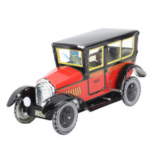 Roter aufziehbarer Spielzeugtaxi Vintage stilvolles Auto für Geburtstage & Partys