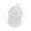 White Circular Iron Frame Butterfly Cage, 21cm Diameter, Lightweight 1