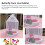 White Circular Iron Frame Butterfly Cage, 21cm Diameter, Lightweight 4