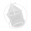 White Circular Iron Frame Butterfly Cage, 21cm Diameter, Lightweight 5