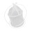 White Circular Iron Frame Butterfly Cage, 21cm Diameter, Lightweight 14